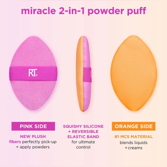 ✨🆕Real Techniques Miracle 2-In-1 Powder Puff/Liquid Makeup Puff!!💜✨ - Picture 10 of 14
